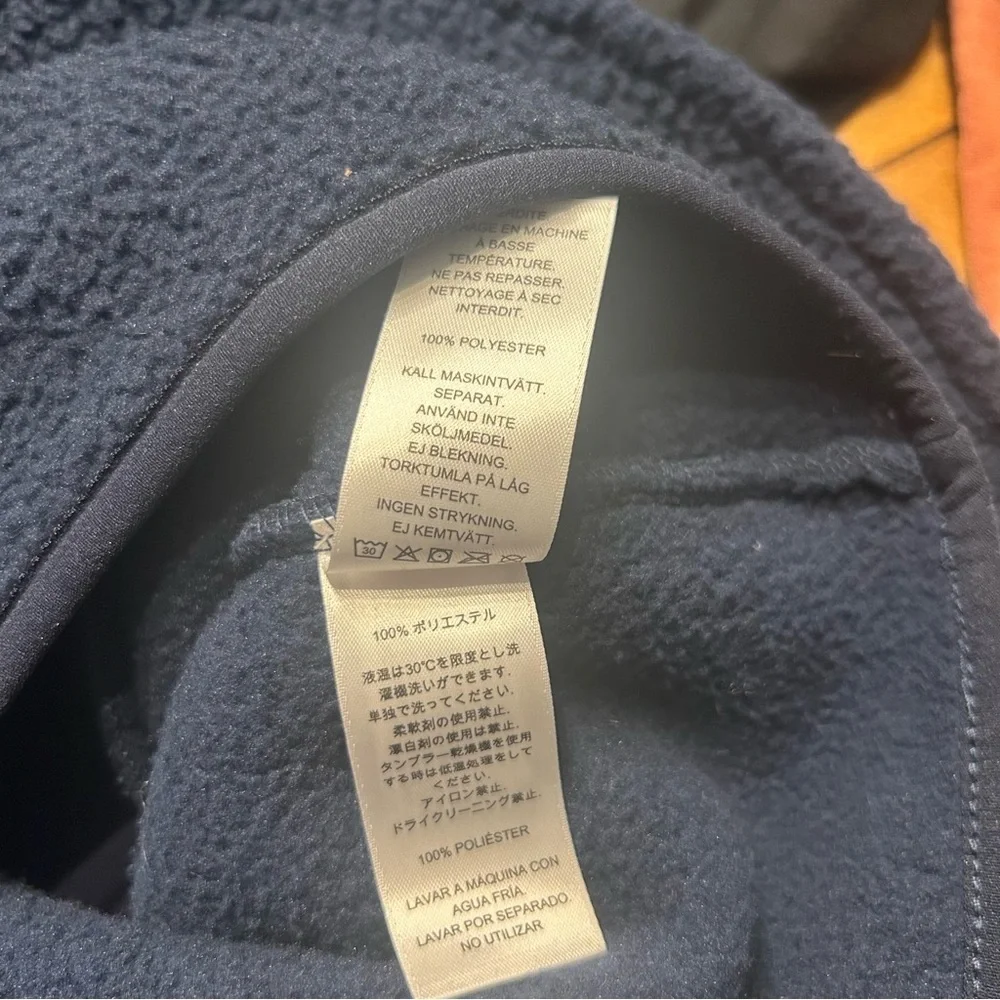 Vineyard Vines Women’s Navy Blue Sherpa Half-Zip Pullover, Size Small